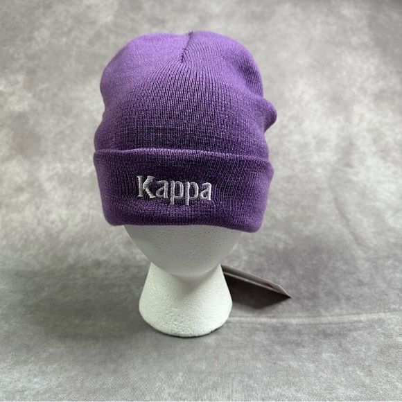 Kappa Lavender Purple Cuffed Beanie Embroidered Spell Out Logo NWT Outdoors - Picture 1 of 5